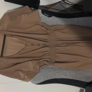 Light brown 🤎 Flowy romper from Ardene's in XL size.